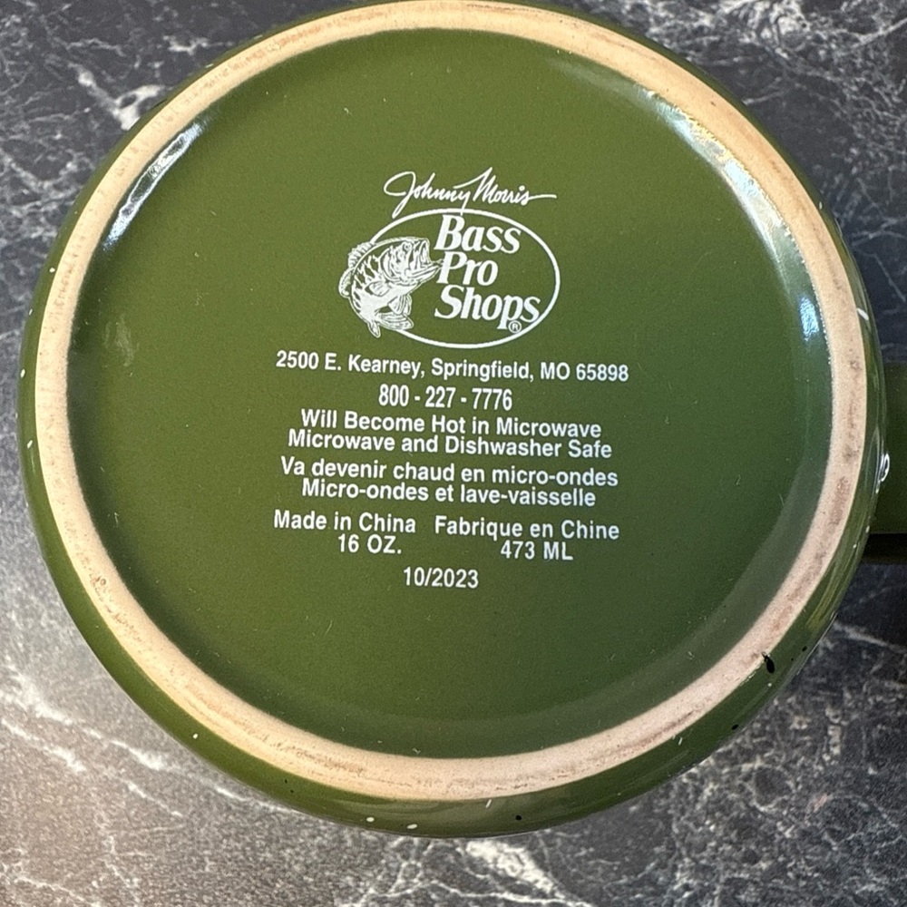 Bass Pro Shops Special Sportsman 16 oz Coffee Or Tea Mug Soup Cup Ceramic - Picture 8 of 8